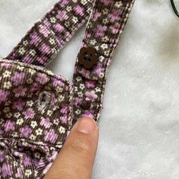 Carter’s Baby Girl Outfit Size 9M | Purple Bodysuit + Corduroy Jumper Dress GUC - Picture 8 of 16